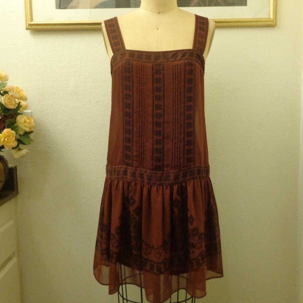 Max & Cleo "Lauren" Bohemian Midi Shift Dress